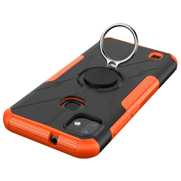 For Infinix Smart HD 2021 Armor Bear Shockproof PC + TPU Protective Case with Ring Holder