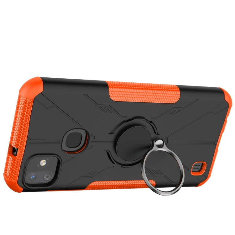 For Infinix Smart HD 2021 Armor Bear Shockproof PC + TPU Protective Case with Ring Holder