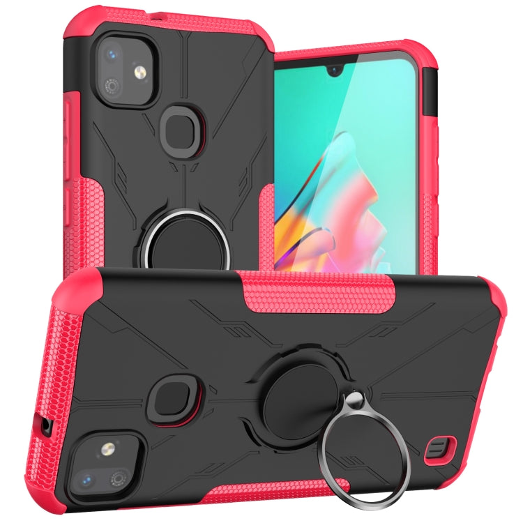For Infinix Smart HD 2021 Armor Bear Shockproof PC + TPU Protective Case with Ring Holder