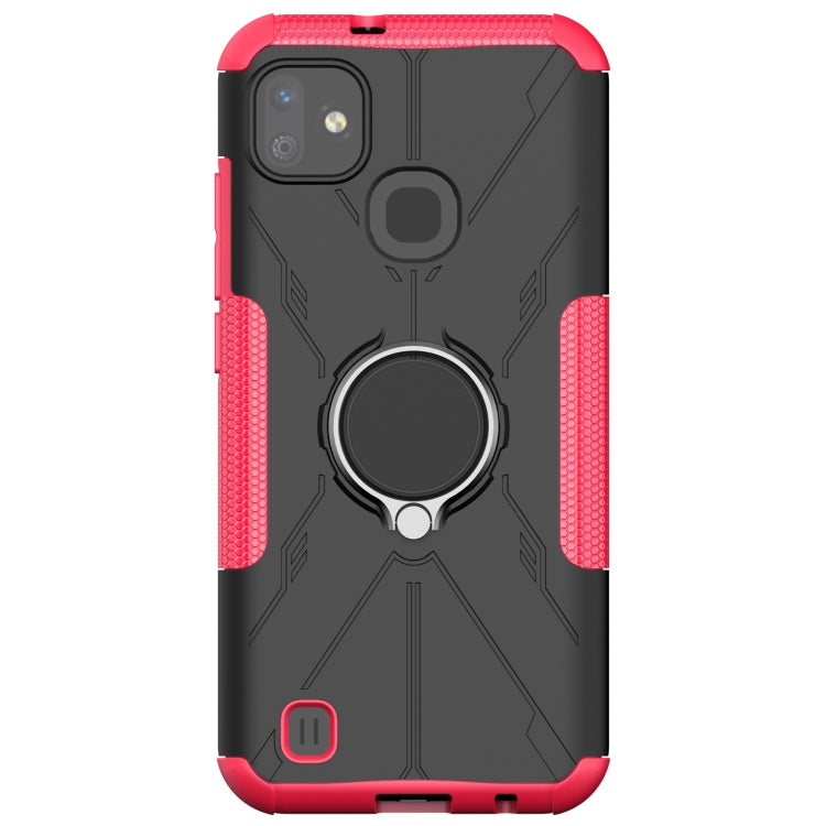 For Infinix Smart HD 2021 Armor Bear Shockproof PC + TPU Protective Case with Ring Holder