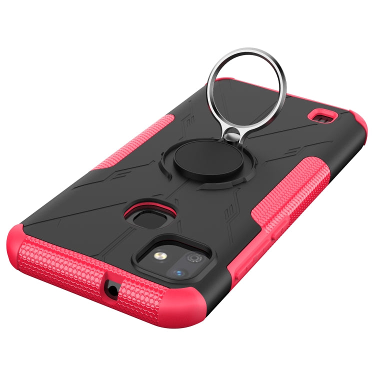 For Infinix Smart HD 2021 Armor Bear Shockproof PC + TPU Protective Case with Ring Holder