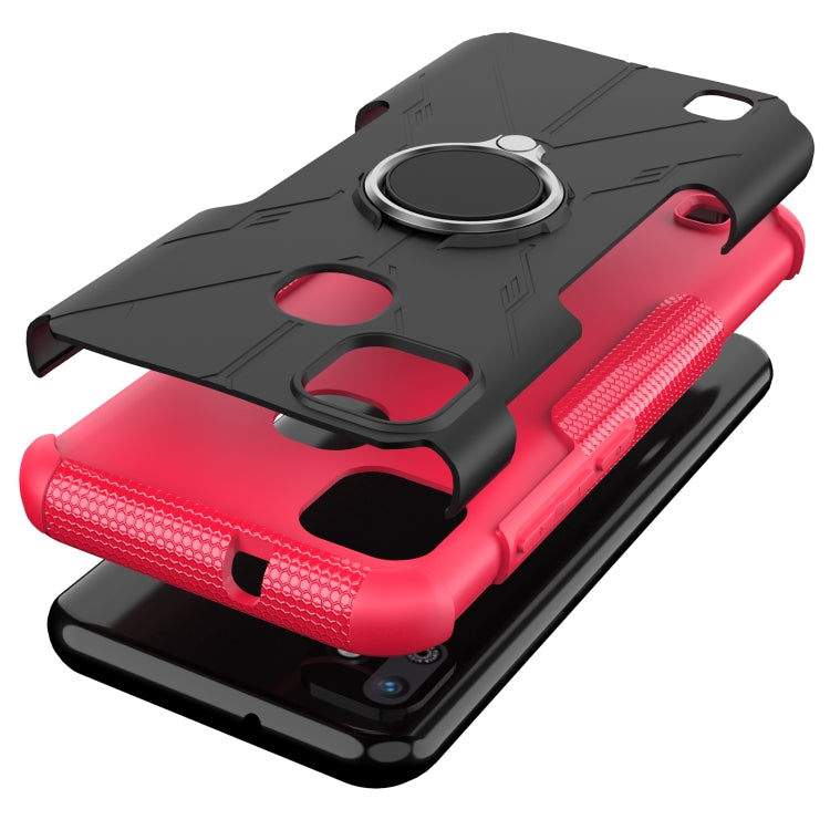 For Infinix Smart HD 2021 Armor Bear Shockproof PC + TPU Protective Case with Ring Holder