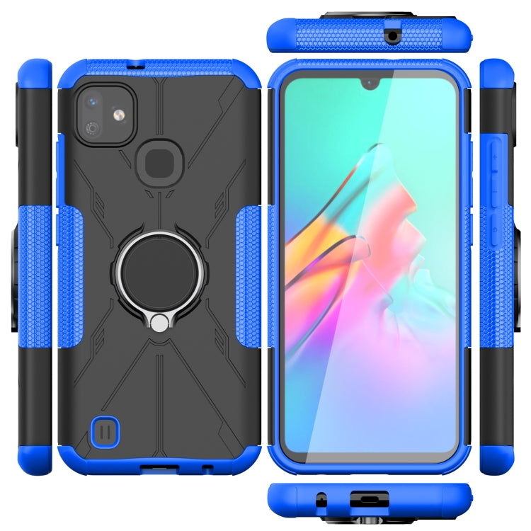 For Infinix Smart HD 2021 Armor Bear Shockproof PC + TPU Protective Case with Ring Holder