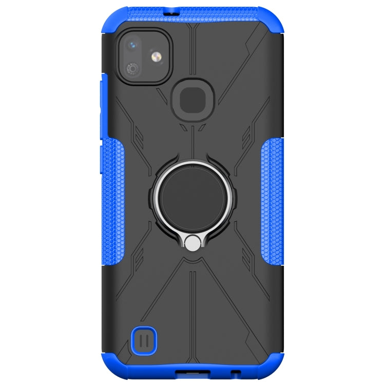 For Infinix Smart HD 2021 Armor Bear Shockproof PC + TPU Protective Case with Ring Holder