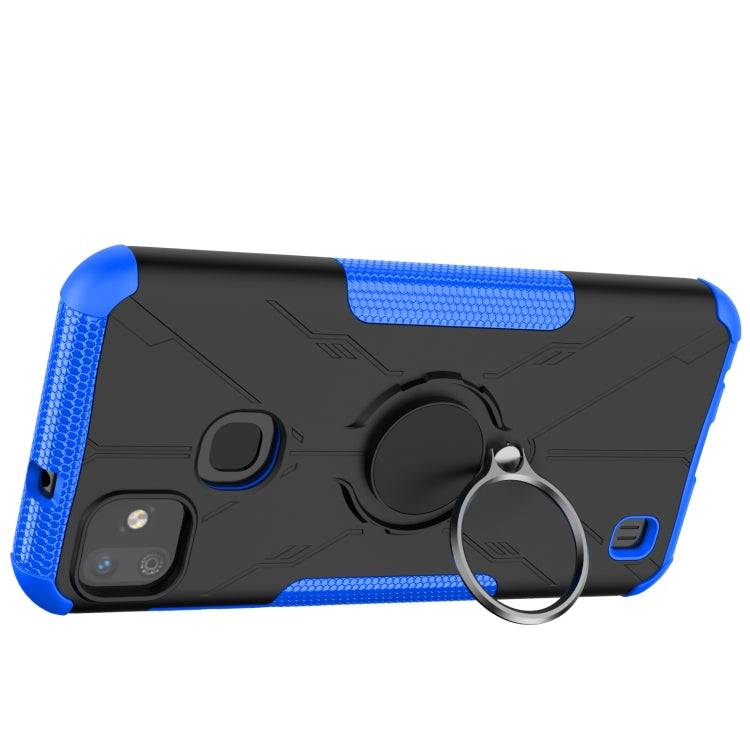 For Infinix Smart HD 2021 Armor Bear Shockproof PC + TPU Protective Case with Ring Holder