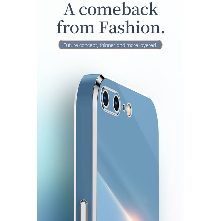 XINLI Straight 6D Plating Gold Edge TPU Shockproof Case For iPhone 6 / 6s