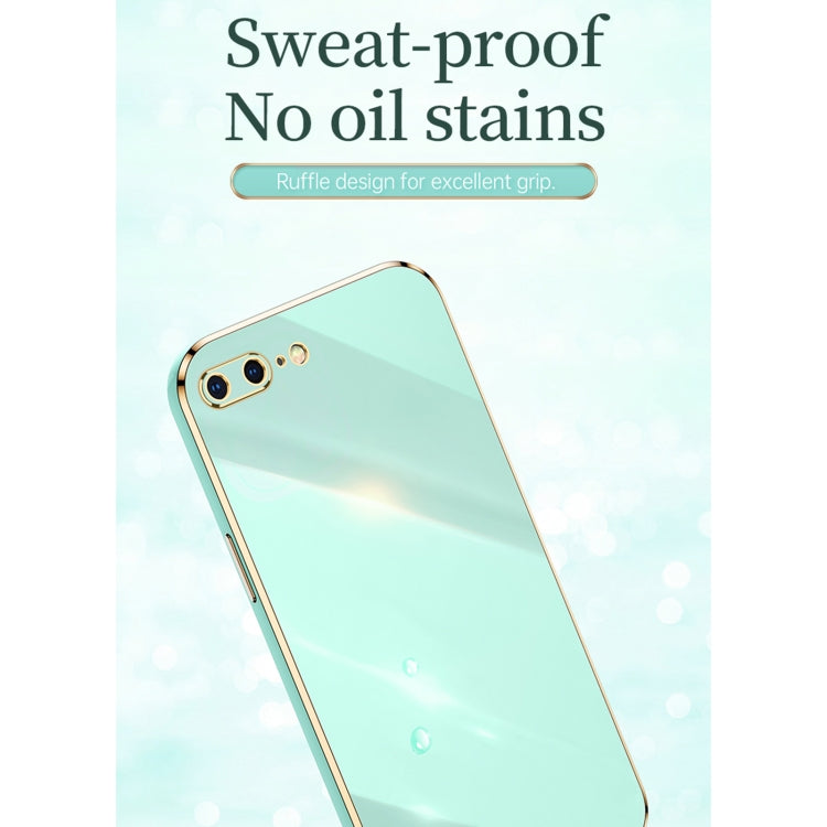 XINLI Straight 6D Plating Gold Edge TPU Shockproof Case For iPhone 6 / 6s