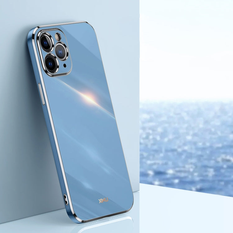 For iPhone 11 Pro XINLI Straight 6D Plating Gold Edge TPU Shockproof Case