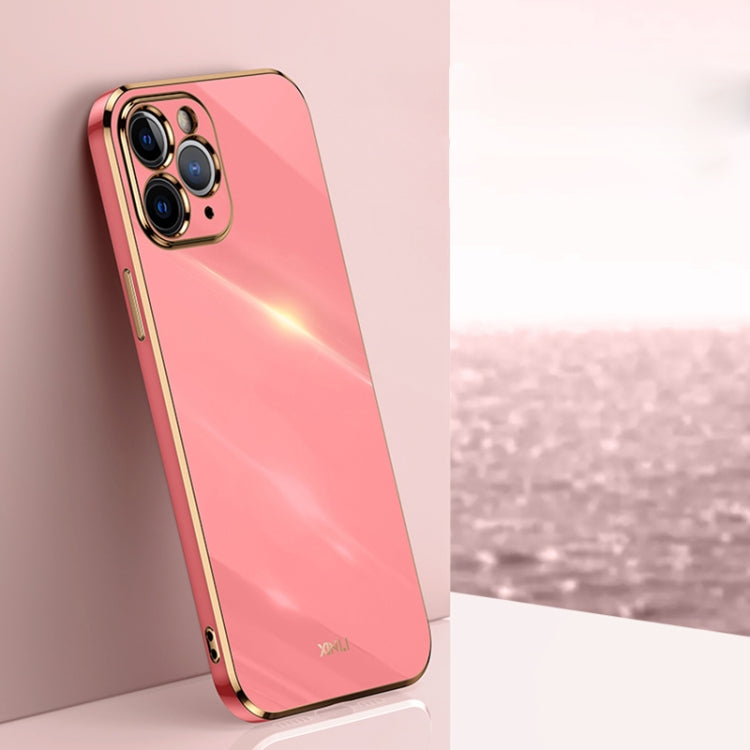 For iPhone 11 Pro XINLI Straight 6D Plating Gold Edge TPU Shockproof Case