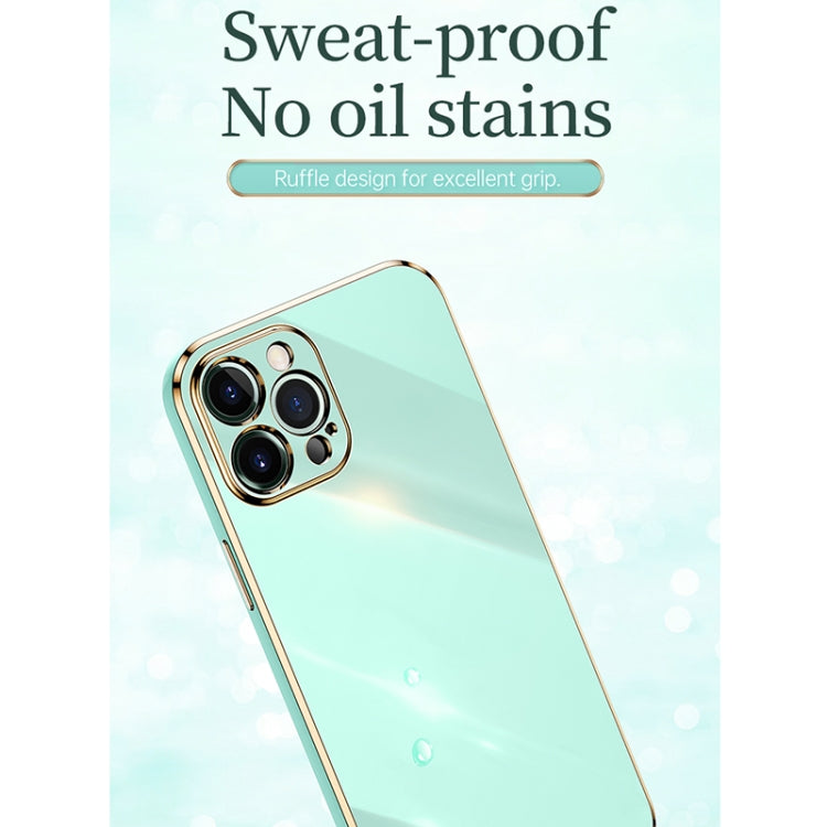 For iPhone 12 Pro Max XINLI Straight 6D Plating Gold Edge TPU Shockproof Case