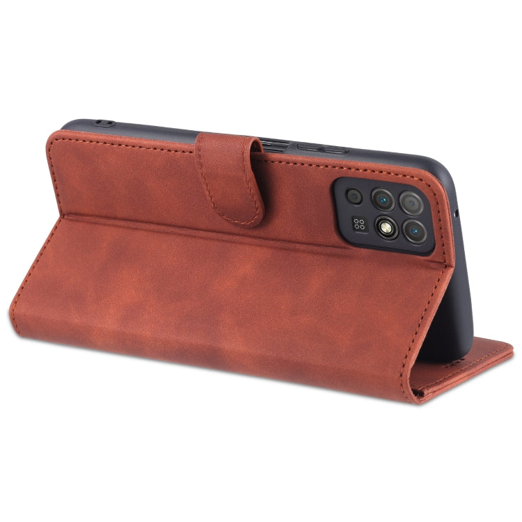 For Honor Play 5T Youth AZNS Skin Feel Calf Texture Horizontal Flip Leather Case with Card Slots & Holder & Wallet