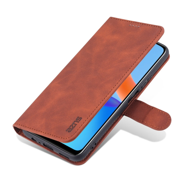 For Honor Play 5T Youth AZNS Skin Feel Calf Texture Horizontal Flip Leather Case with Card Slots & Holder & Wallet