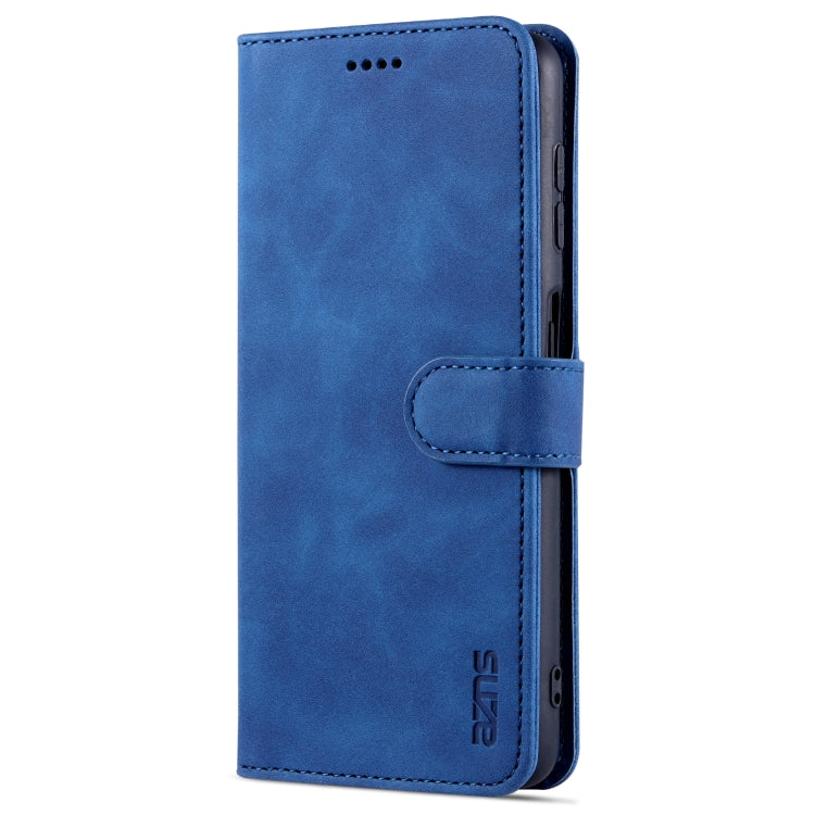 For Samsung Galaxy A22 4G AZNS Skin Feel Calf Texture Horizontal Flip Leather Case with Card Slots & Holder & Wallet