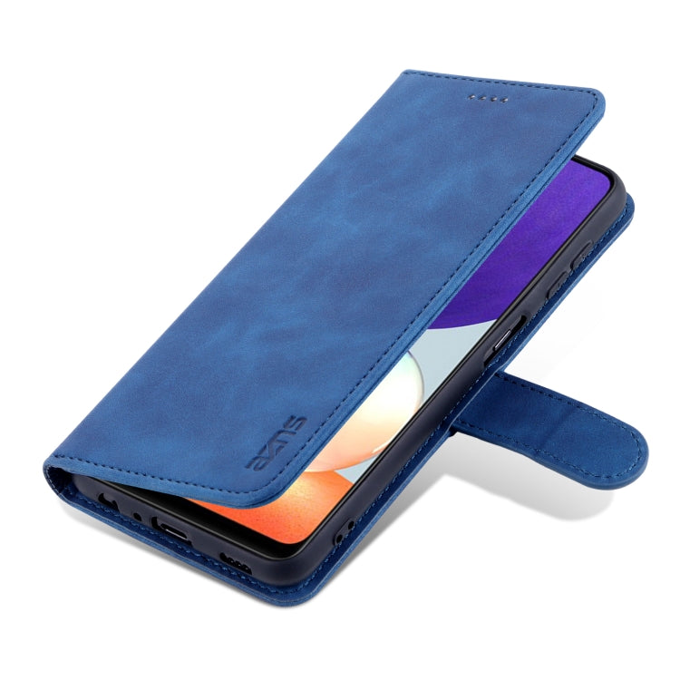 For Samsung Galaxy A22 4G AZNS Skin Feel Calf Texture Horizontal Flip Leather Case with Card Slots & Holder & Wallet