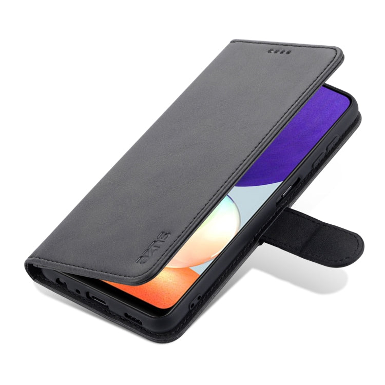 For Samsung Galaxy A22 4G AZNS Skin Feel Calf Texture Horizontal Flip Leather Case with Card Slots & Holder & Wallet