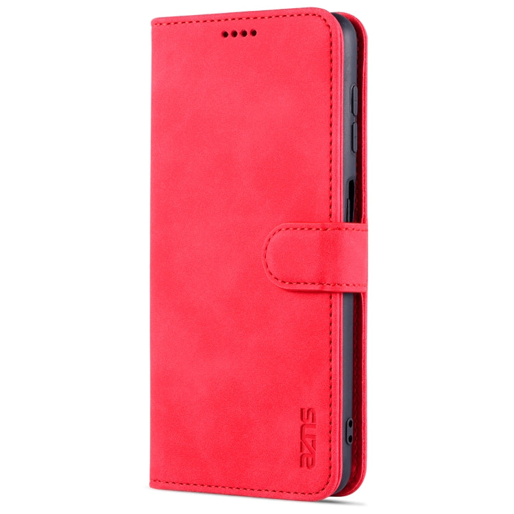 For Samsung Galaxy A22 4G AZNS Skin Feel Calf Texture Horizontal Flip Leather Case with Card Slots & Holder & Wallet