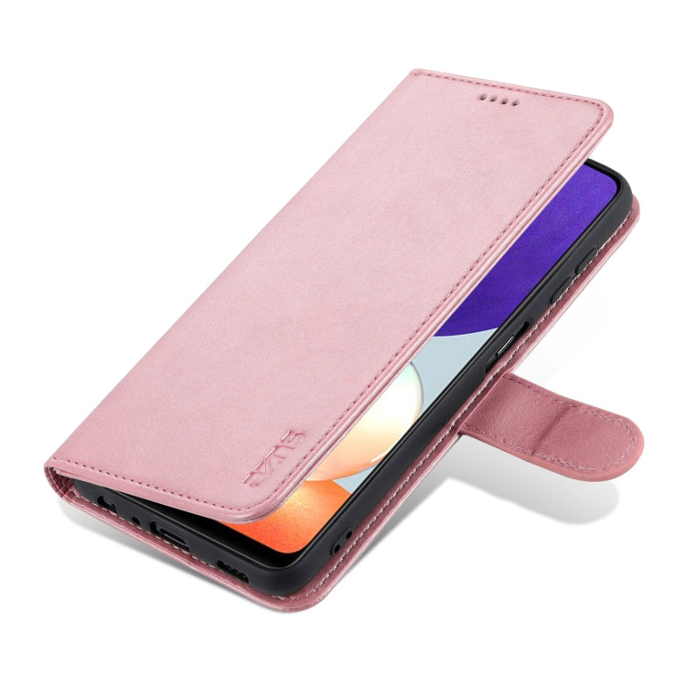 For Samsung Galaxy A22 4G AZNS Skin Feel Calf Texture Horizontal Flip Leather Case with Card Slots & Holder & Wallet
