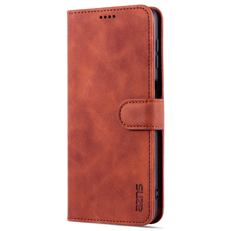 For Samsung Galaxy A22 4G AZNS Skin Feel Calf Texture Horizontal Flip Leather Case with Card Slots & Holder & Wallet