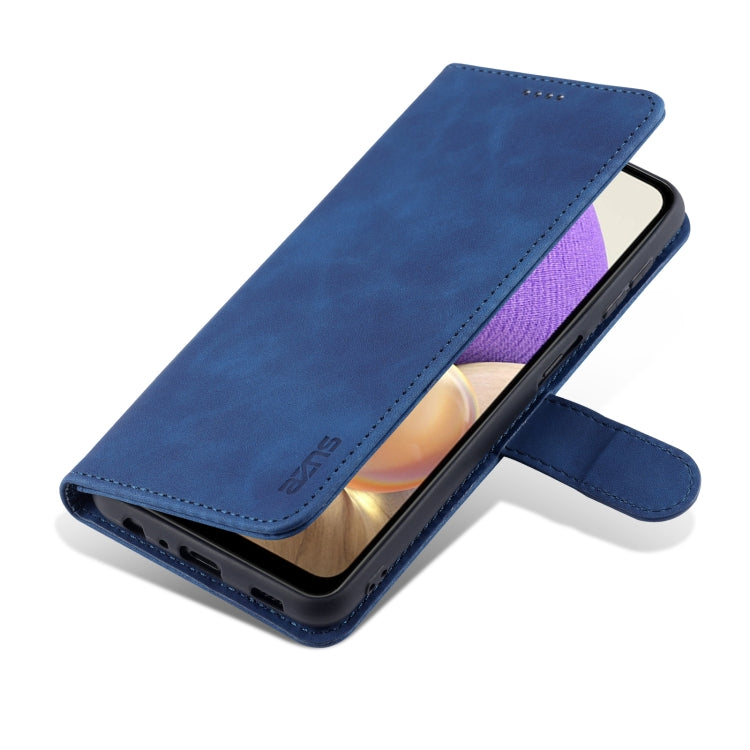 For Samsung Galaxy A32 5G AZNS Skin Feel Calf Texture Horizontal Flip Leather Case with Card Slots & Holder & Wallet