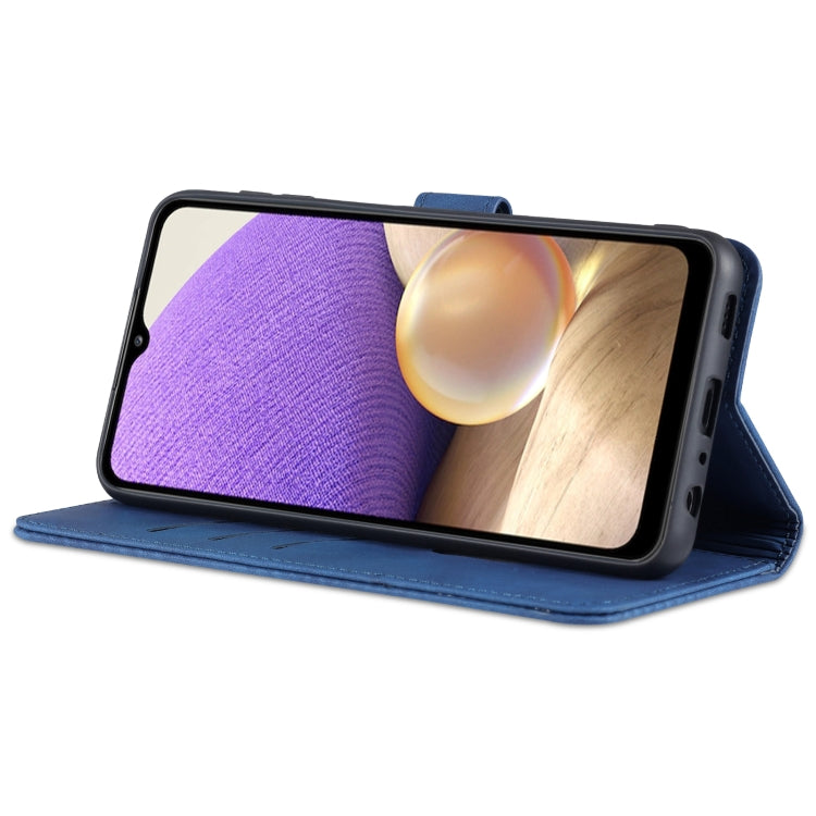 For Samsung Galaxy A32 5G AZNS Skin Feel Calf Texture Horizontal Flip Leather Case with Card Slots & Holder & Wallet