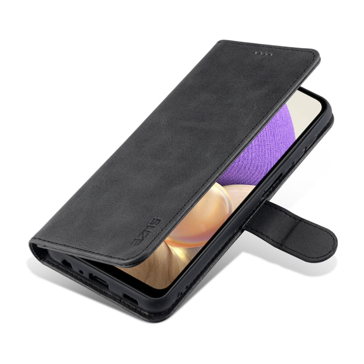 For Samsung Galaxy A32 5G AZNS Skin Feel Calf Texture Horizontal Flip Leather Case with Card Slots & Holder & Wallet