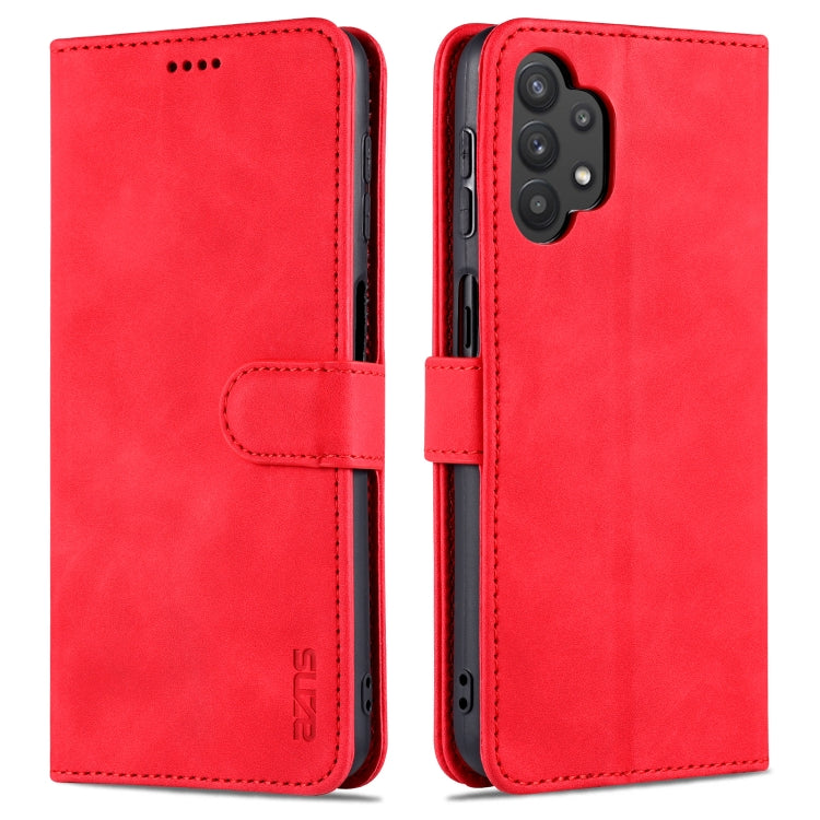 For Samsung Galaxy A32 5G AZNS Skin Feel Calf Texture Horizontal Flip Leather Case with Card Slots & Holder & Wallet