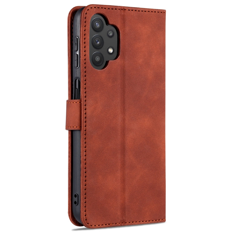 For Samsung Galaxy A32 5G AZNS Skin Feel Calf Texture Horizontal Flip Leather Case with Card Slots & Holder & Wallet