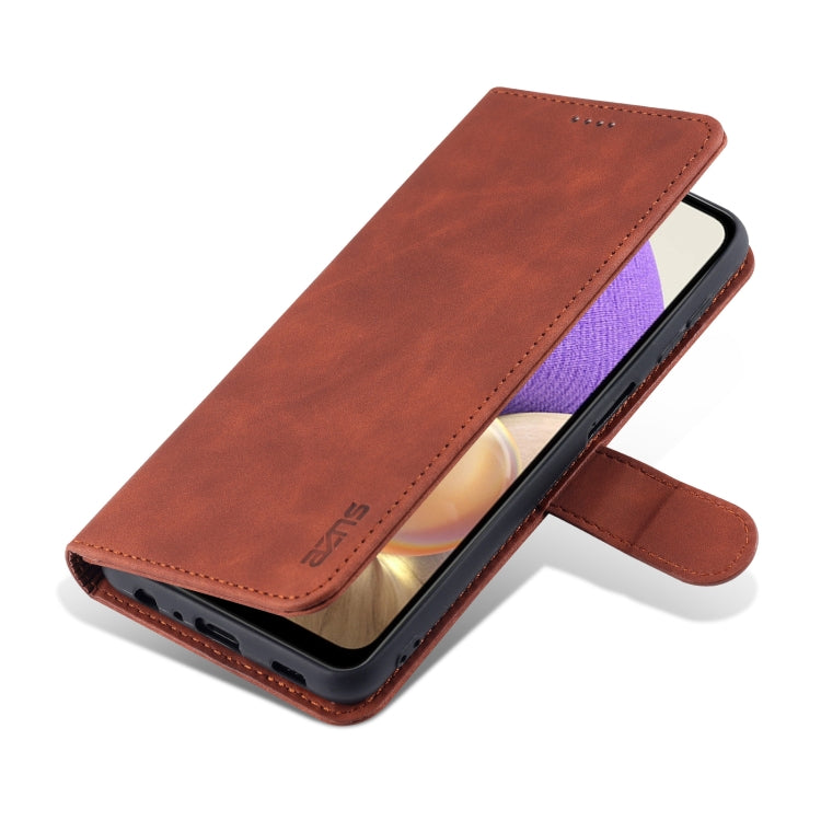 For Samsung Galaxy A32 5G AZNS Skin Feel Calf Texture Horizontal Flip Leather Case with Card Slots & Holder & Wallet