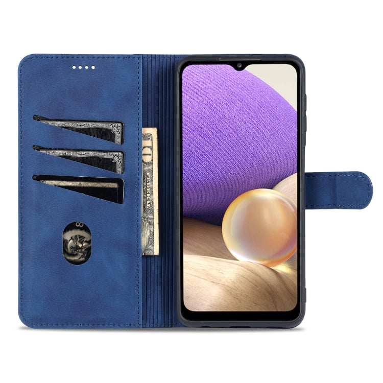 For Samsung Galaxy A32 5G AZNS Skin Feel Calf Texture Horizontal Flip Leather Case with Card Slots & Holder & Wallet