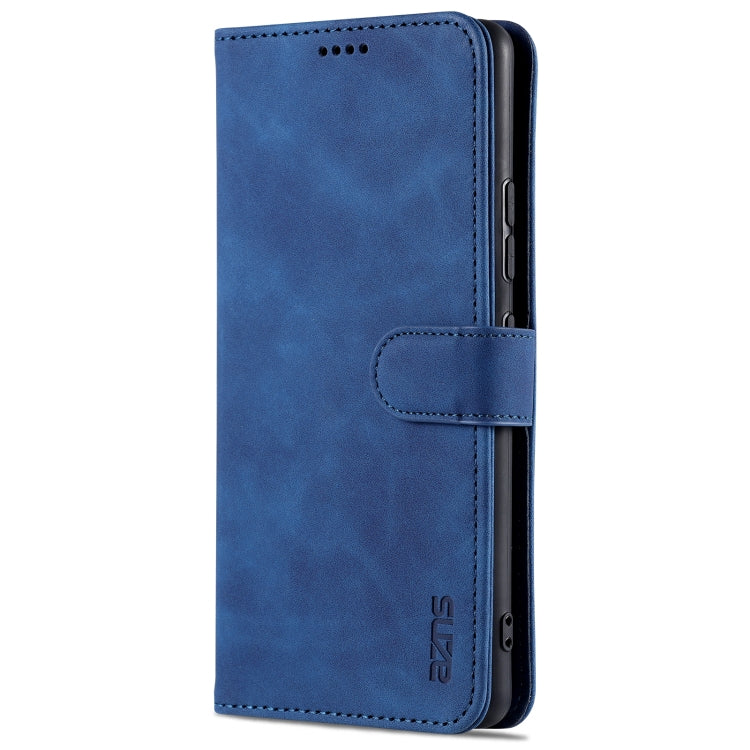 For Samsung Galaxy A42 5G AZNS Skin Feel Calf Texture Horizontal Flip Leather Case with Card Slots & Holder & Wallet