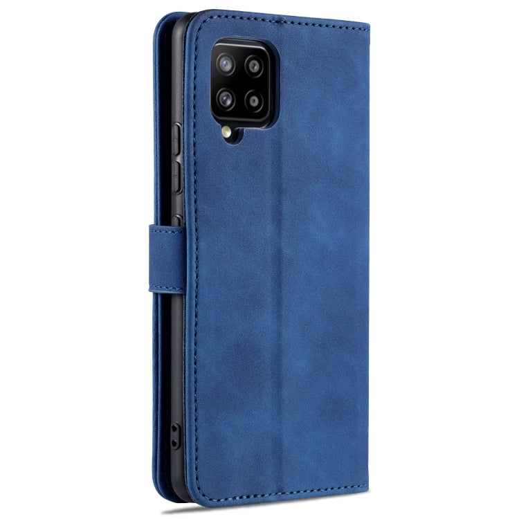 For Samsung Galaxy A42 5G AZNS Skin Feel Calf Texture Horizontal Flip Leather Case with Card Slots & Holder & Wallet