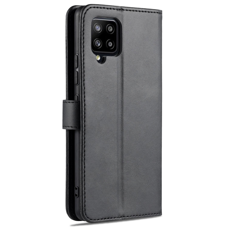 For Samsung Galaxy A42 5G AZNS Skin Feel Calf Texture Horizontal Flip Leather Case with Card Slots & Holder & Wallet