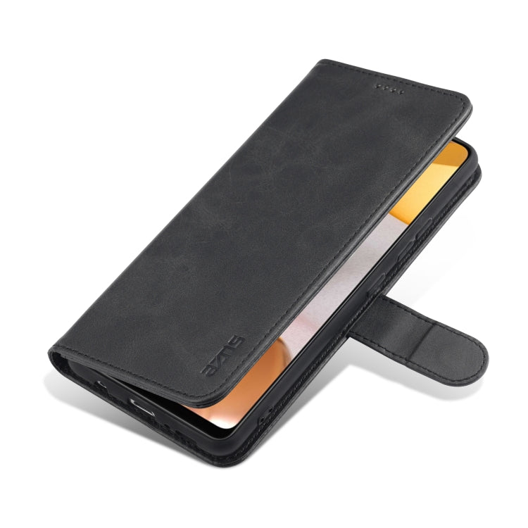For Samsung Galaxy A42 5G AZNS Skin Feel Calf Texture Horizontal Flip Leather Case with Card Slots & Holder & Wallet