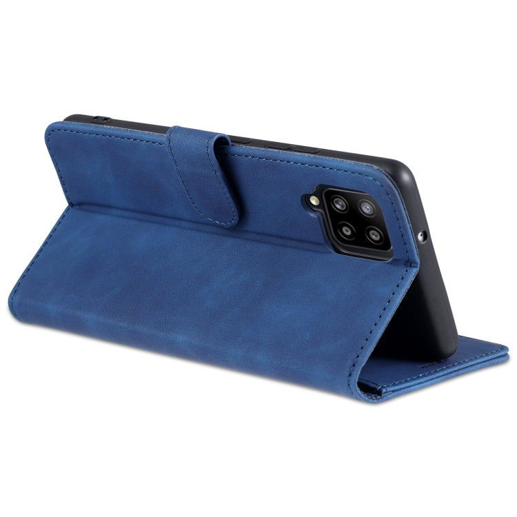 For Samsung Galaxy A42 5G AZNS Skin Feel Calf Texture Horizontal Flip Leather Case with Card Slots & Holder & Wallet