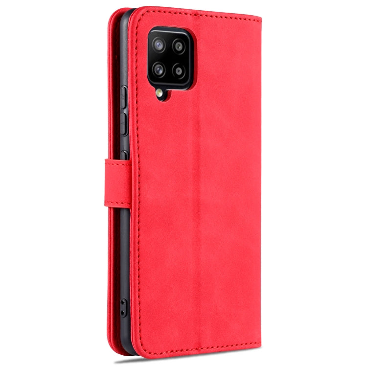 For Samsung Galaxy A42 5G AZNS Skin Feel Calf Texture Horizontal Flip Leather Case with Card Slots & Holder & Wallet