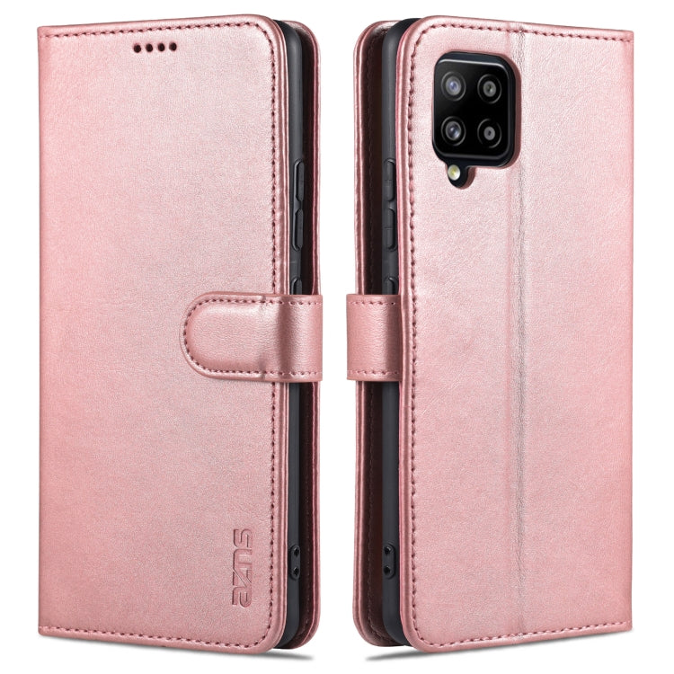 For Samsung Galaxy A42 5G AZNS Skin Feel Calf Texture Horizontal Flip Leather Case with Card Slots & Holder & Wallet
