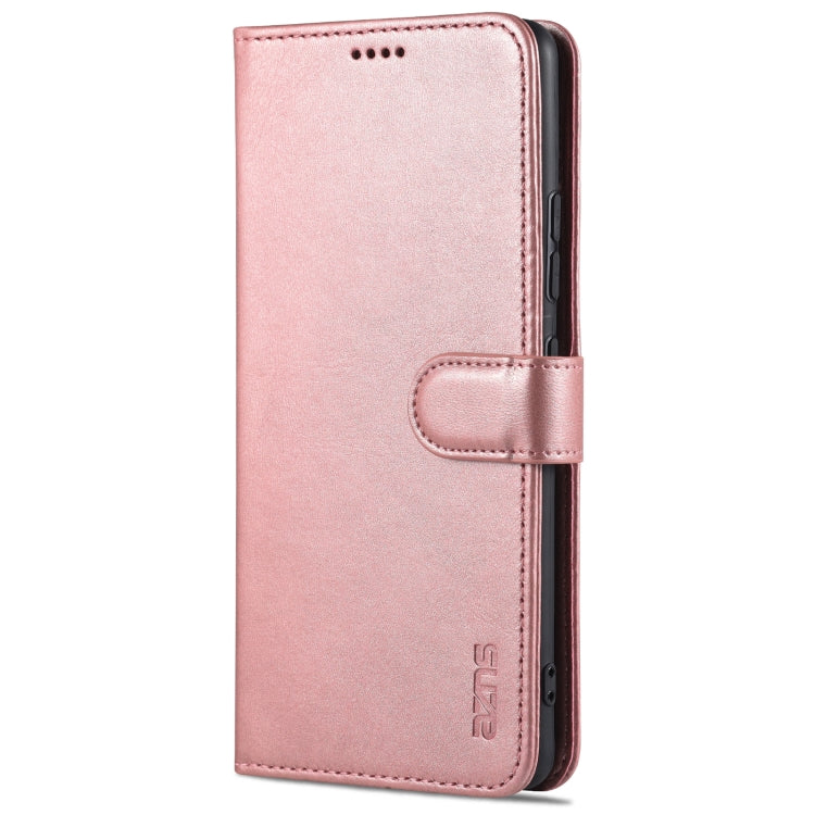 For Samsung Galaxy A42 5G AZNS Skin Feel Calf Texture Horizontal Flip Leather Case with Card Slots & Holder & Wallet