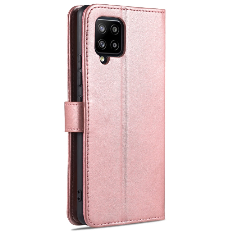 For Samsung Galaxy A42 5G AZNS Skin Feel Calf Texture Horizontal Flip Leather Case with Card Slots & Holder & Wallet