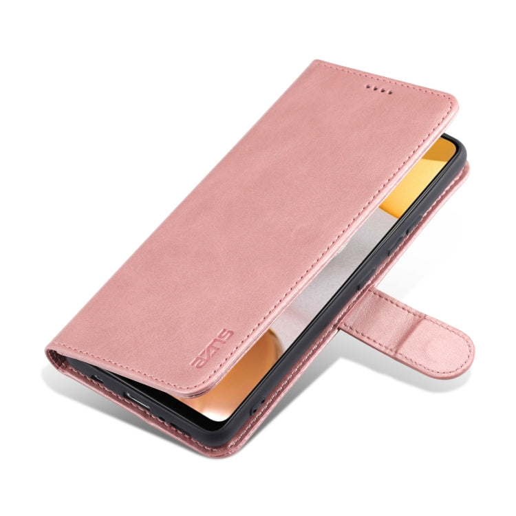 For Samsung Galaxy A42 5G AZNS Skin Feel Calf Texture Horizontal Flip Leather Case with Card Slots & Holder & Wallet