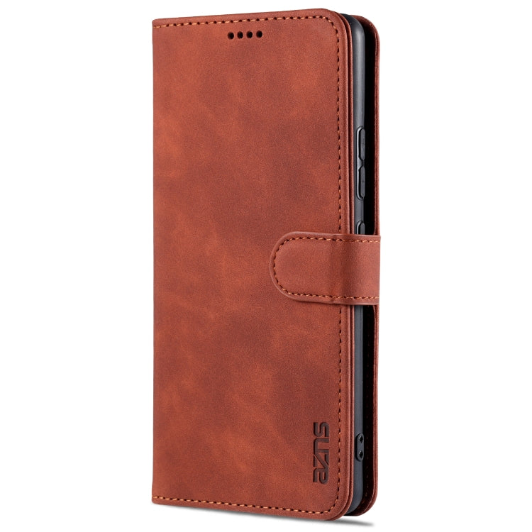 For Samsung Galaxy A42 5G AZNS Skin Feel Calf Texture Horizontal Flip Leather Case with Card Slots & Holder & Wallet