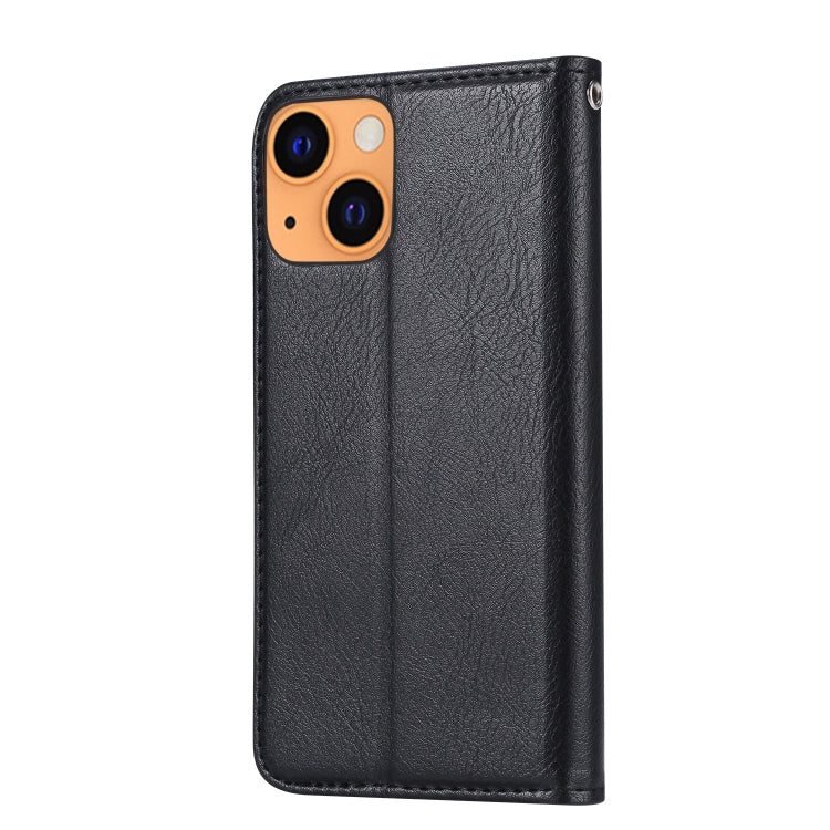 For iPhone 13 mini Knead Skin Texture Horizontal Flip Leather Case with Photo Frame & Holder & Card Slots & Wallet