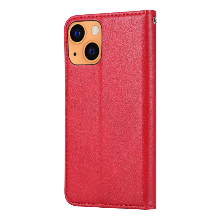 For iPhone 13 mini Knead Skin Texture Horizontal Flip Leather Case with Photo Frame & Holder & Card Slots & Wallet