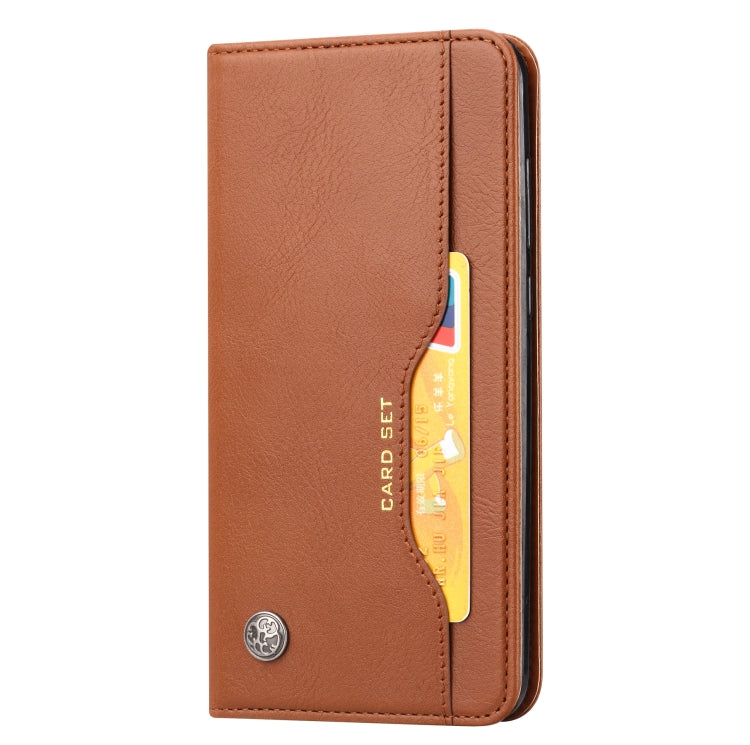 For iPhone 13 mini Knead Skin Texture Horizontal Flip Leather Case with Photo Frame & Holder & Card Slots & Wallet