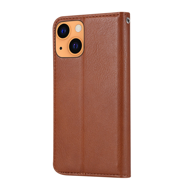 For iPhone 13 mini Knead Skin Texture Horizontal Flip Leather Case with Photo Frame & Holder & Card Slots & Wallet