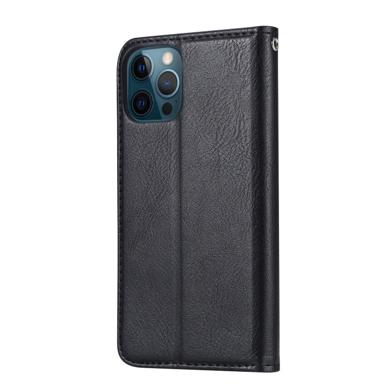 For iPhone 13 Pro Knead Skin Texture Horizontal Flip Leather Case with Photo Frame & Holder & Card Slots & Wallet