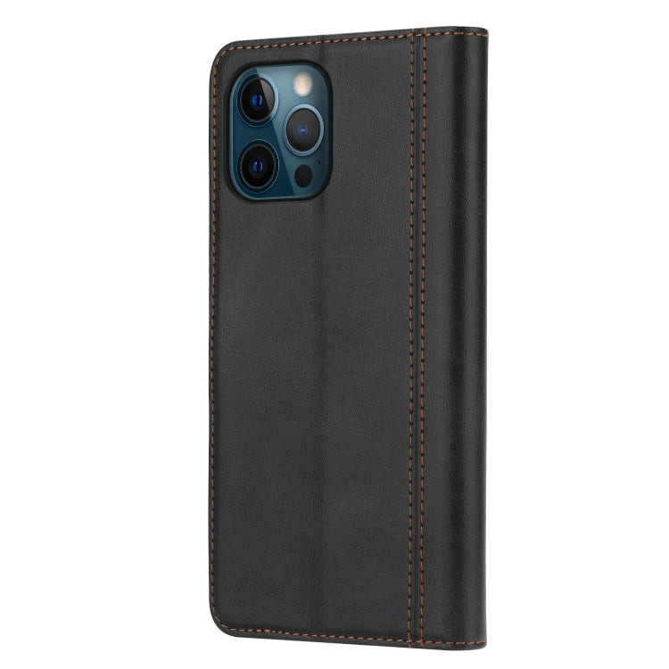 For iPhone 13 Pro Calf Texture Double Fold Clasp Horizontal Flip Leather Case with Photo Frame & Holder & Card Slots & Wallet
