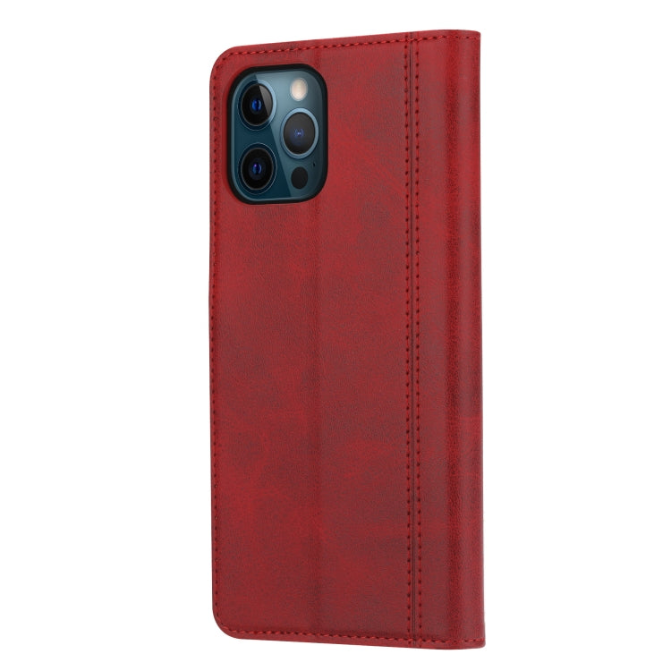 For iPhone 13 Pro Calf Texture Double Fold Clasp Horizontal Flip Leather Case with Photo Frame & Holder & Card Slots & Wallet