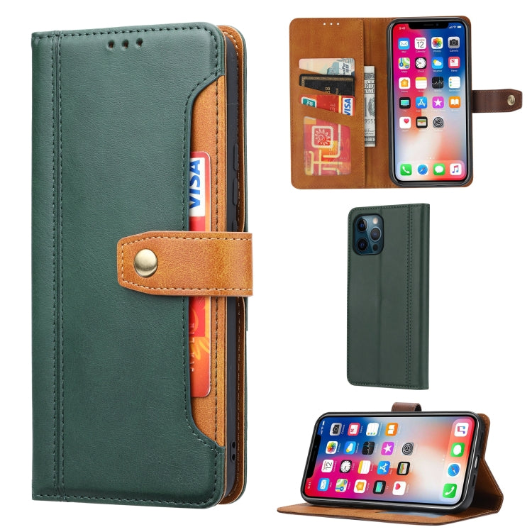 For iPhone 13 Pro Calf Texture Double Fold Clasp Horizontal Flip Leather Case with Photo Frame & Holder & Card Slots & Wallet