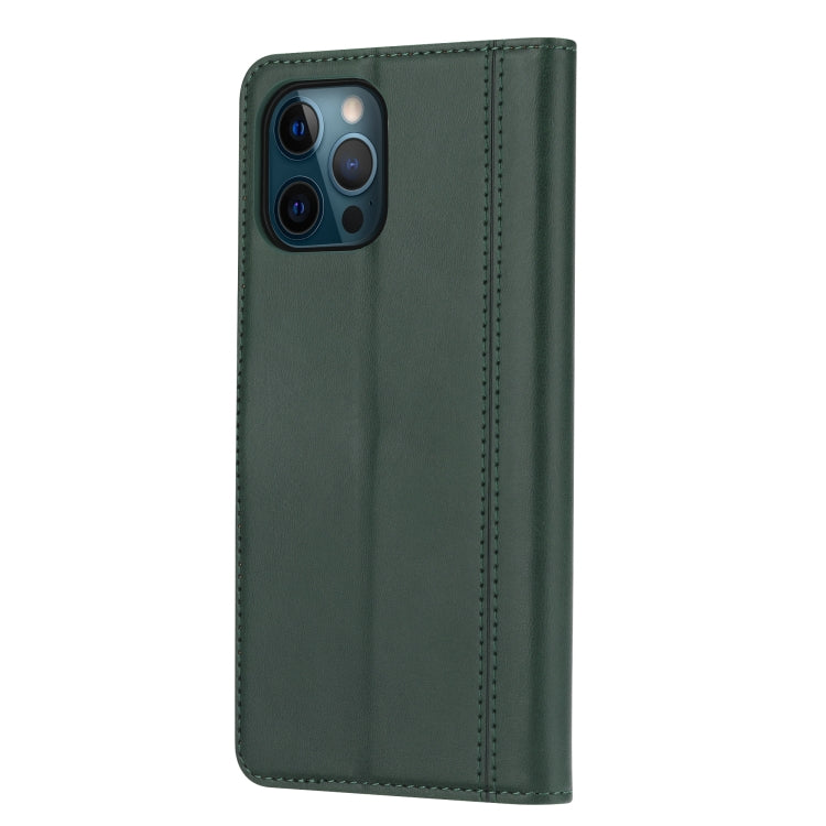 For iPhone 13 Pro Calf Texture Double Fold Clasp Horizontal Flip Leather Case with Photo Frame & Holder & Card Slots & Wallet