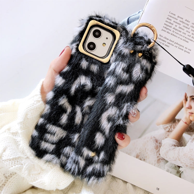 For iPhone 11 Pro Plush Phone Protect Case with Wrist Strap Sling
